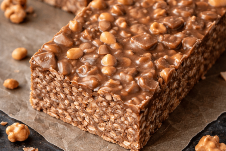No-Bake Chocolate Peanut Butter Crunch Bars