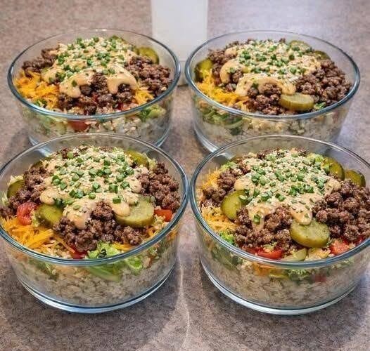 Big Mac Cheeseburger Protein Bowl