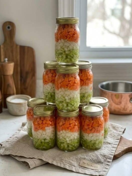 Mason Jar Vegetable Soup Starter