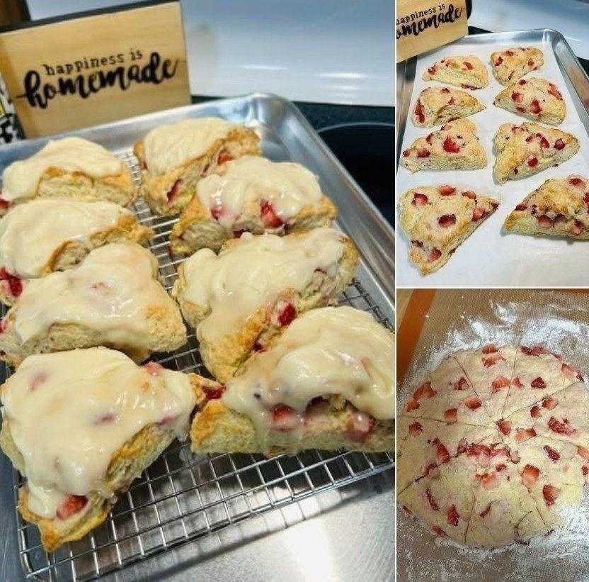 Strawberry Cream Scones Recipe