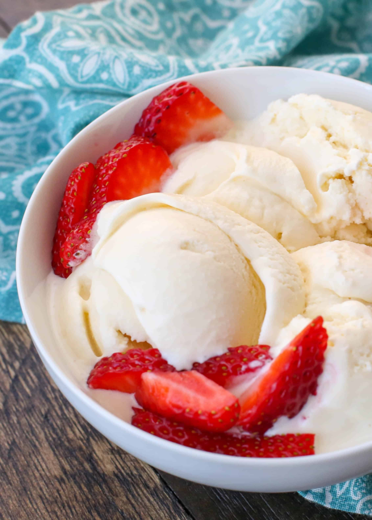 Strawberry Vanilla Ice Cream