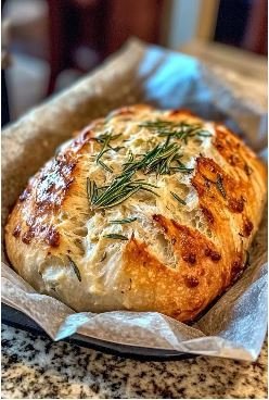 Rosemary Garlic Artisan Bread
