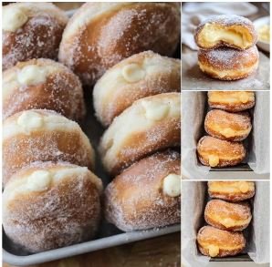 Italian Cream-Filled Donuts Recipe